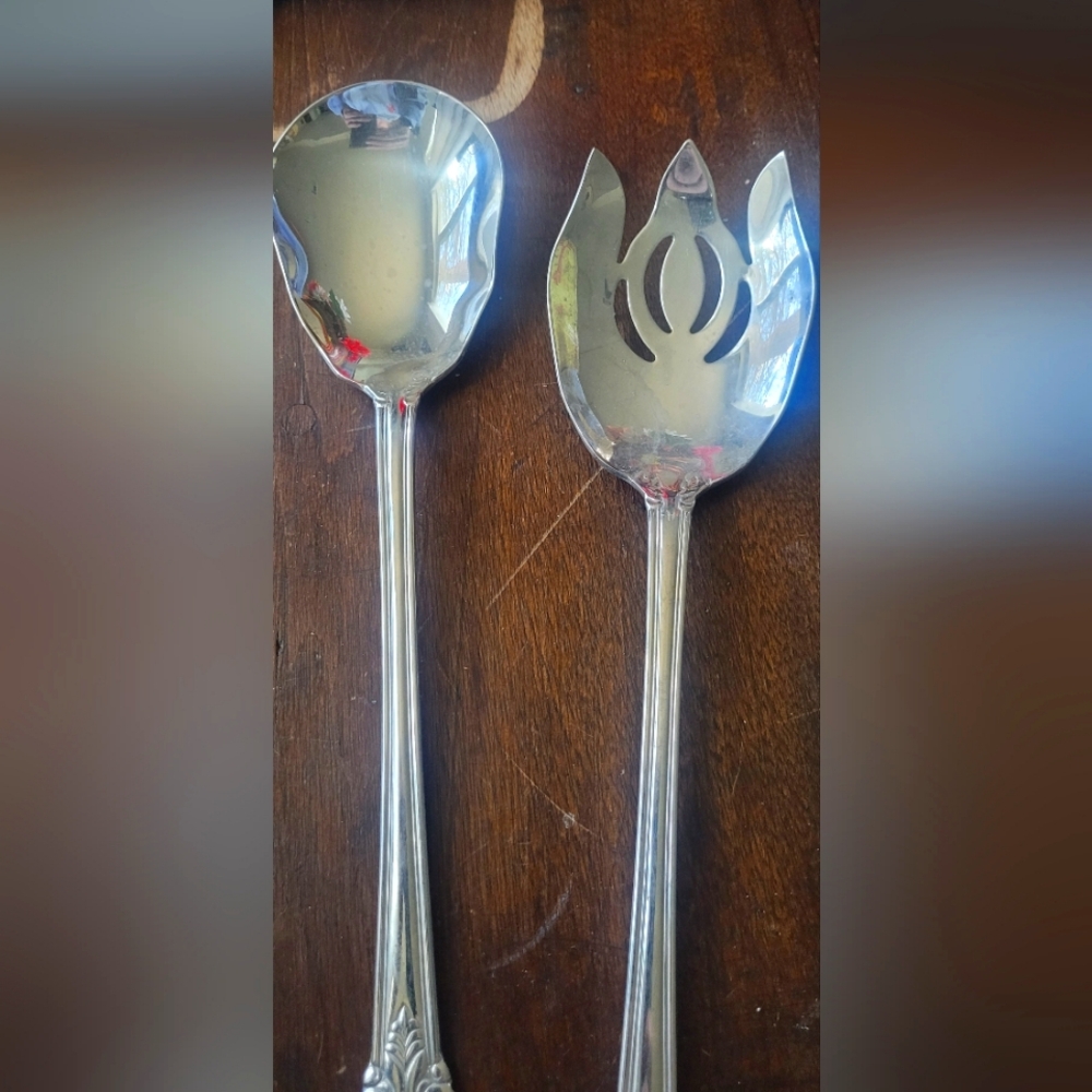 Reed & Barton Elegant Silver Serving Spoon Set